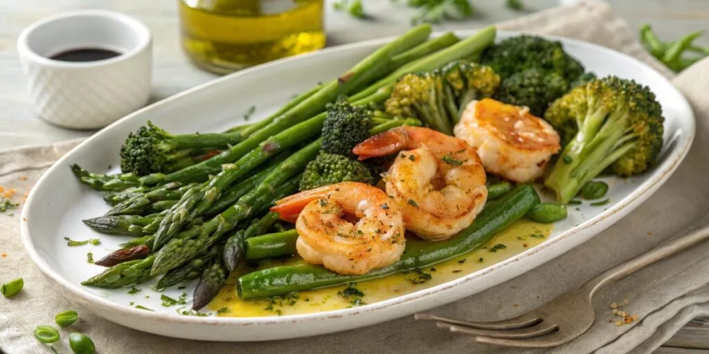What goes well with garlic shrimp