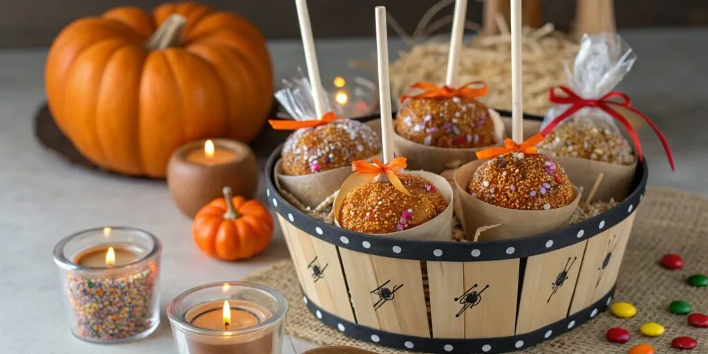 Apple Caramel Lollipops
