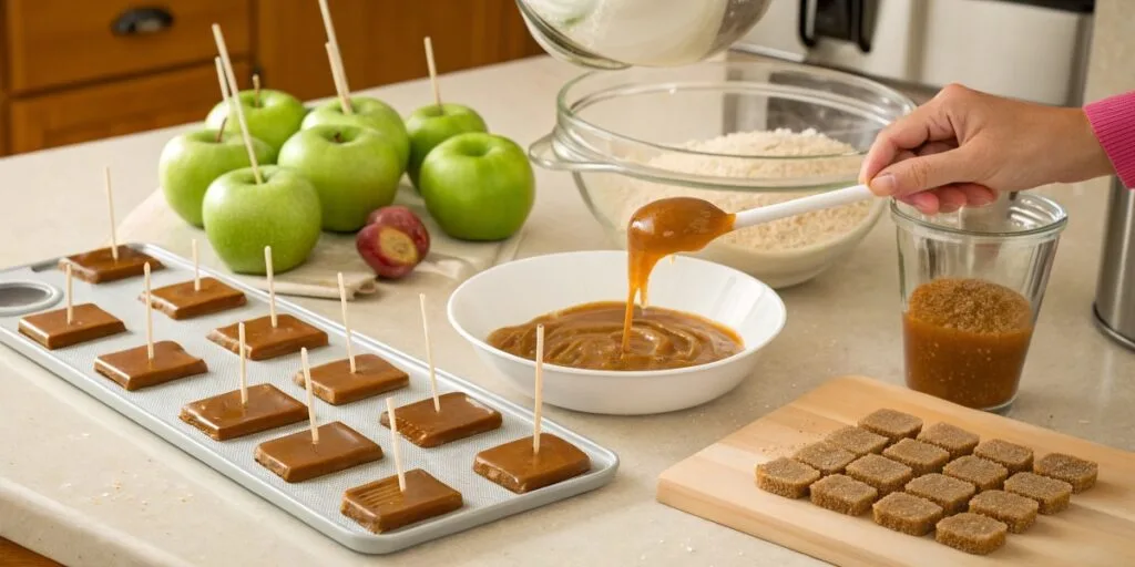caramel Apple Pops