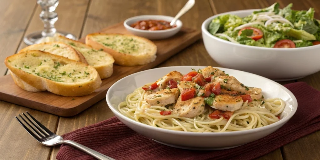 Elegant Plate of Chicken Scampi