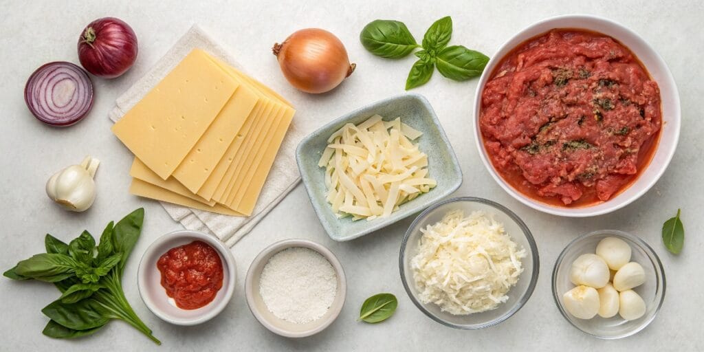 Double batch hamburger lasagna