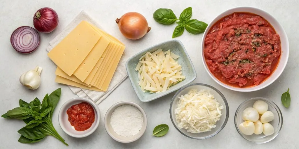 Double batch hamburger lasagna
