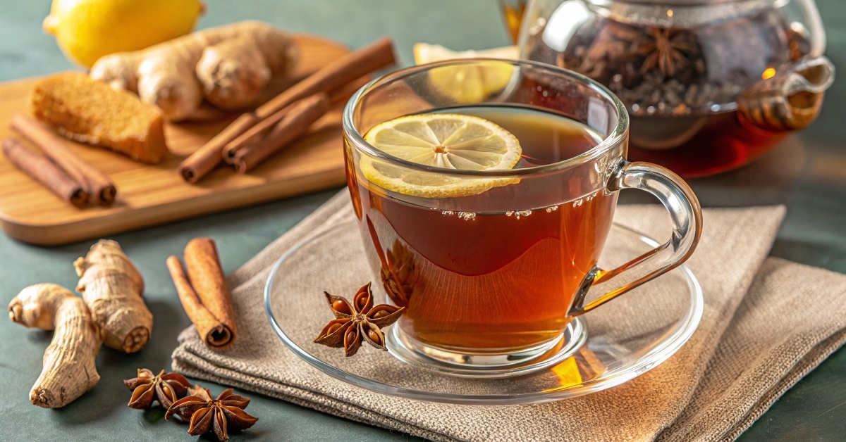 Mounjaro tea with ginger and cinnamon for weight loss