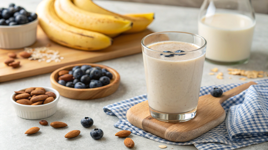 Almond milk smoothie nutrition chart