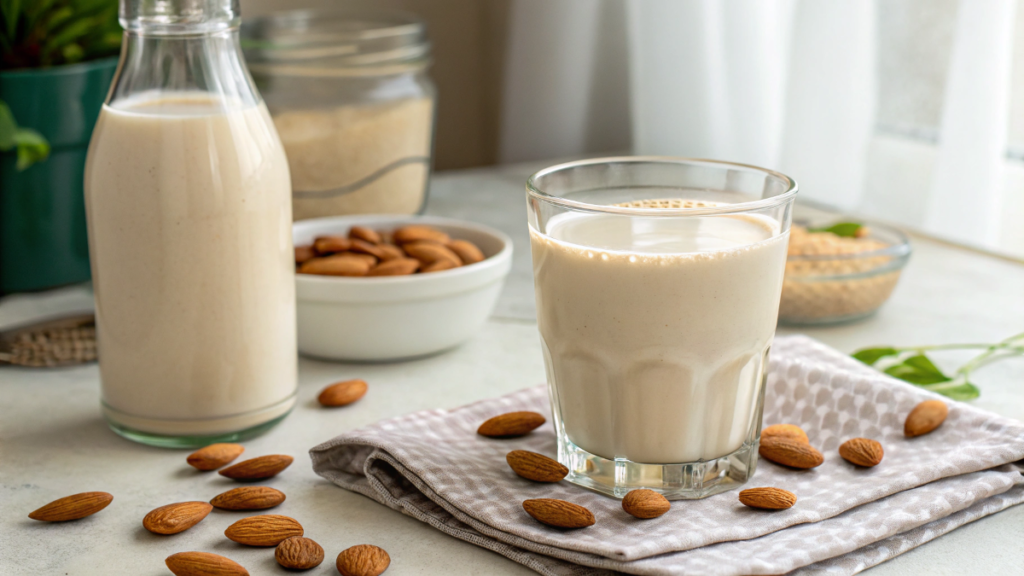 Almond milk smoothie meal prep